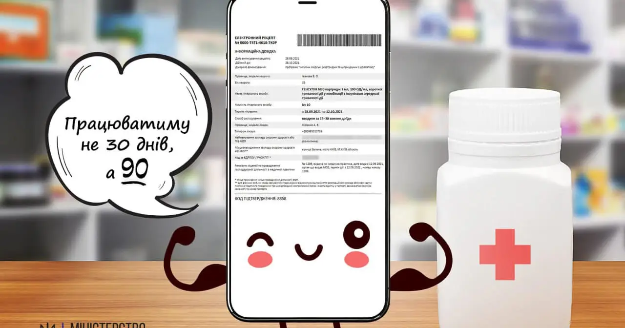 Срок действия электронного рецепта увеличен втрое – Главное в Украине