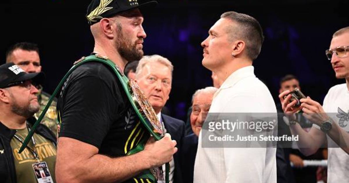 Олександр Усик і Тайсон Ф'юрі / Фото Getty Images