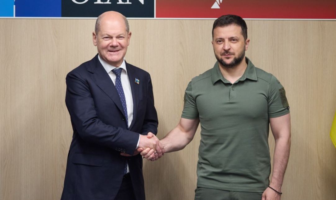 Президент України Володимир Зеленський та канцлер Німеччини Олаф Шольц / Фото: ОП