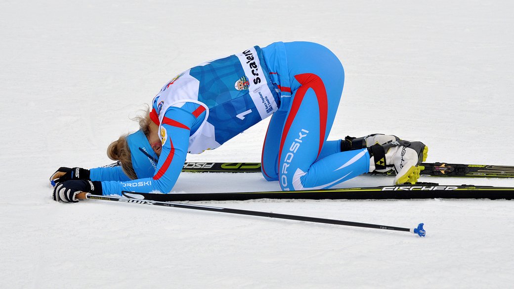 Российская лыжница на Дефлимпийских играх / Фото: DEAFLYMPICS GAMES