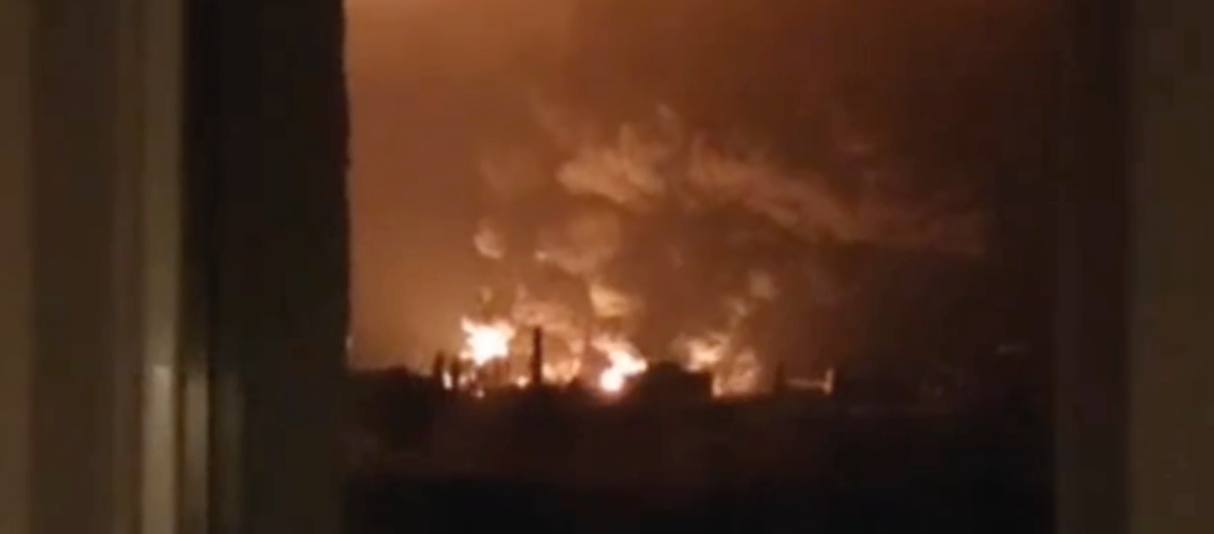 Удар “шахедами” по Харькову 9 февраля 2024 года / Скриншот с видео