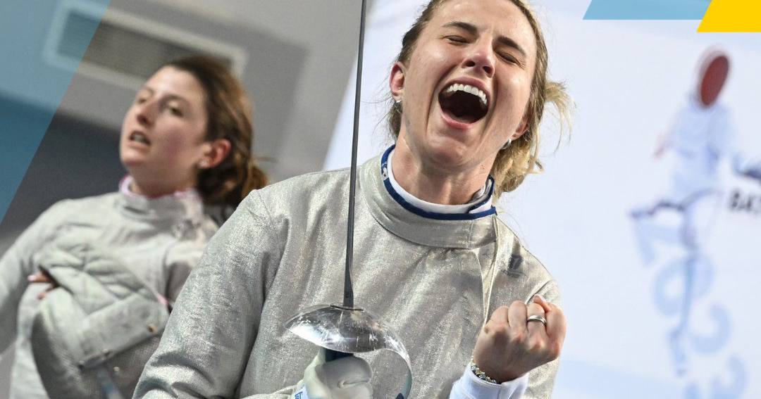 Блискучою перемогою українки Ольги Харлан завершилася індивідуальна першість на Кубку світу з фехтування на шаблях серед жінок у Лімі / Фото НОК України
