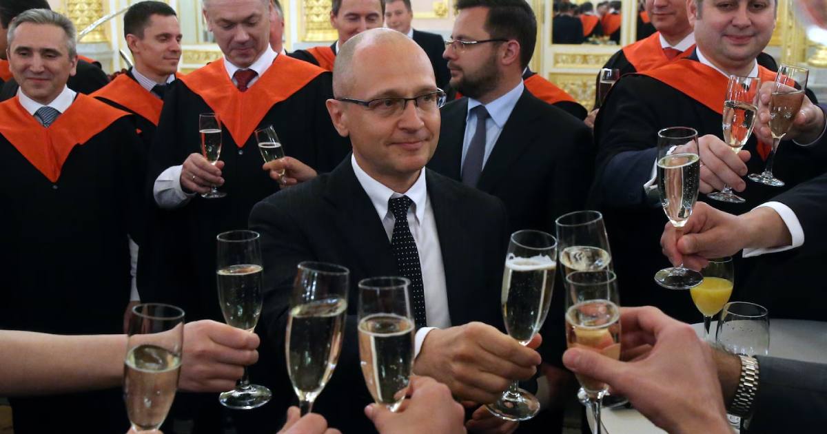 Первый заместитель главы администрации Кремля Сергей Кириенко на приеме в 2018 году / Фото Getty Images