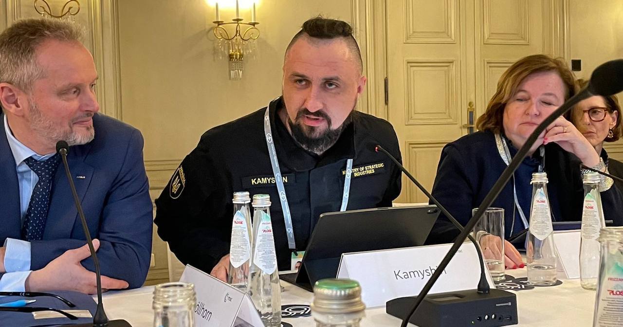 Александр Камышин на Мюнхенской конференции по безопасности. 16 февраля 2024 / Фото из телеграм-канала @zalizni_zminy