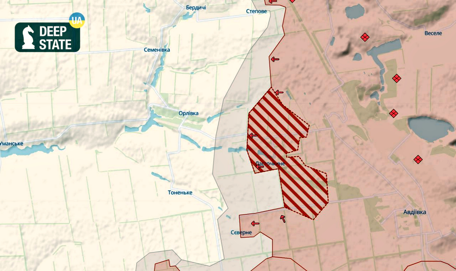 Авдеевское направление / Карта Deep State