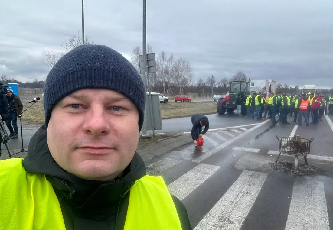 Один із лідерів польських протестів Рафал Меклер / Фото з X Rafał Mekler