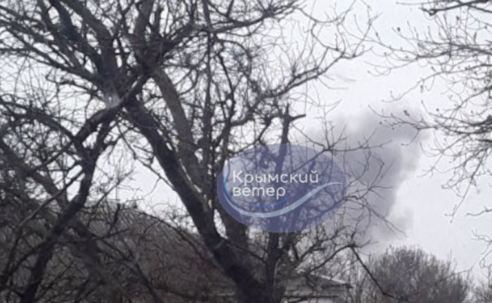 "Приліт" у Криму 1 березня / Фото: Телеграм-канал "Крымский ветер"