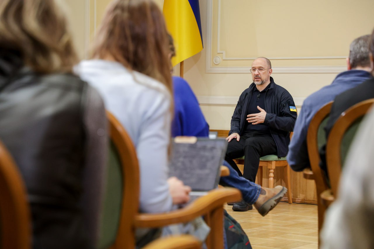 Пресс-конференция Премьер-министра Украины Шмыгаля / Фото с ТГ-канала Шмыгаля
