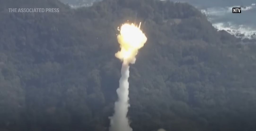 Вибух ракети-носія Space One / Скриншот з відео