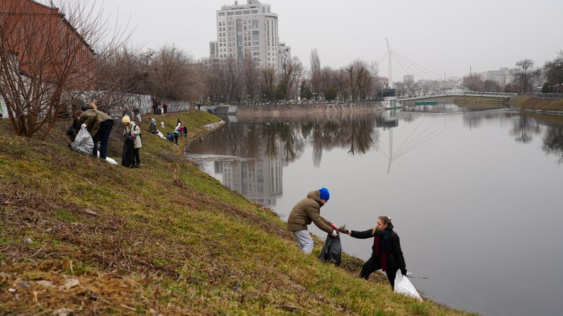 Толока на Лопанській набережній у Харкові, 16 березня 2024 року / Фото Суспільне