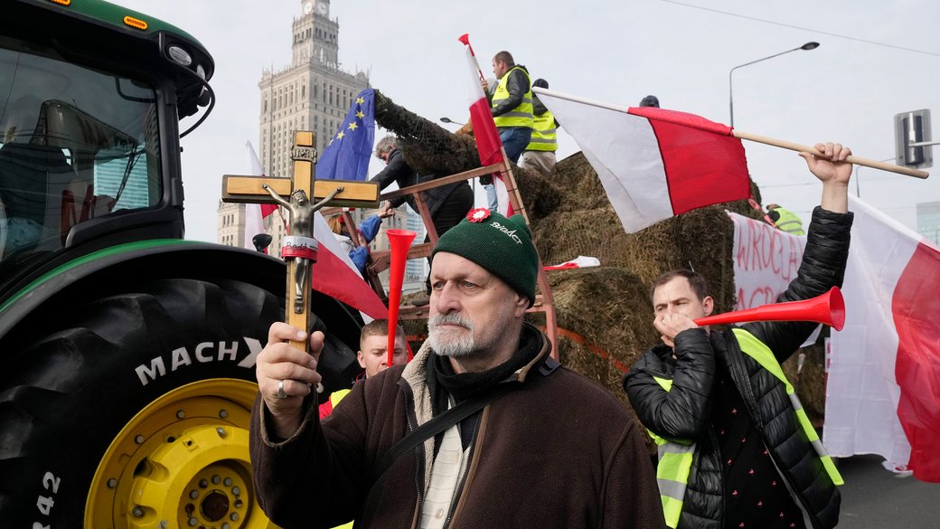 Протести польських фермерів у Варшаві / Фото: AP