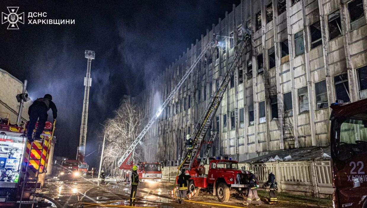 Последствия российского удара по Харькову / Фото: ГСЧС