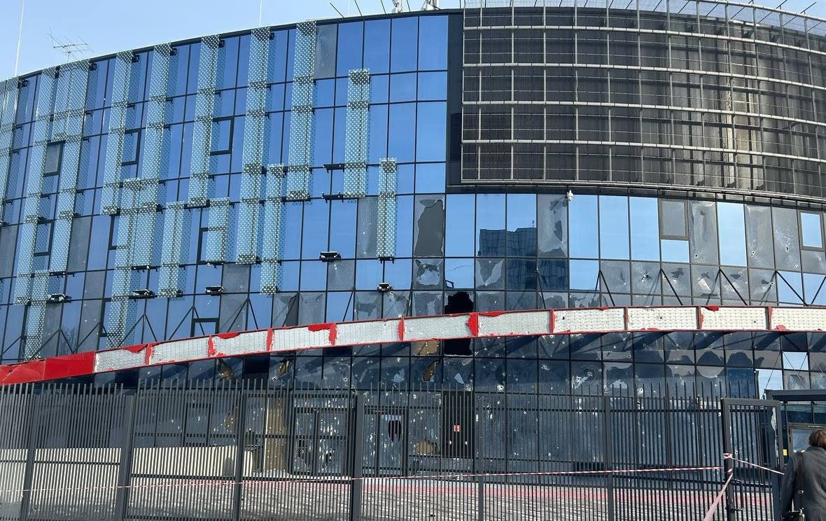 Поврежденная "Белгород-Арена" / Фото: РИА Новости