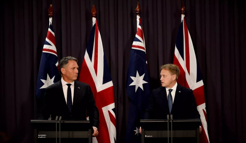 Міністр оборони Австралії Річард Марлз зі свої британським колегою Грантом Шаппсом / Фото з X Марлза