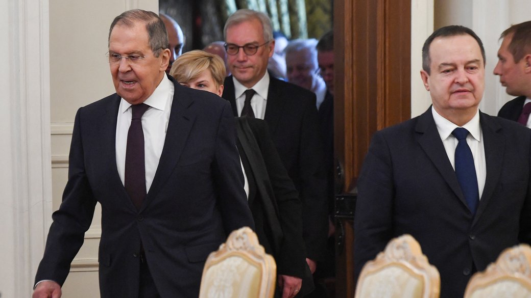 Івіца Дачич та Сергій Лавров / Reuters