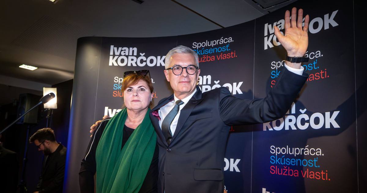 Переможець першого туру виборів у Словаччині Іван Корчок / Фото Denník N