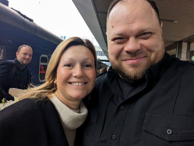 Руслан Стефанчук и Яэль Браун-Пиве / X