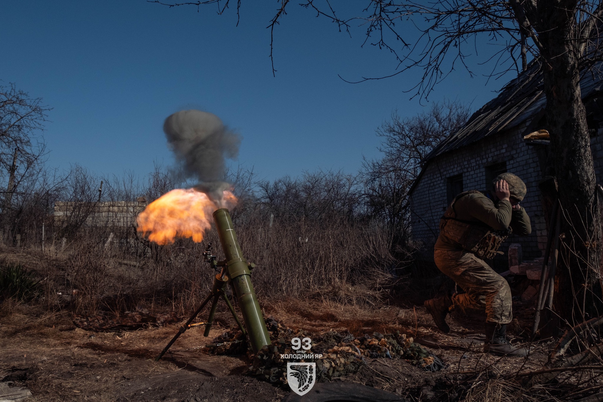 Бойова робота мінометників 93-ї ОМБр / Фото 93-ї окремої механізованої бригади Холодний Яр