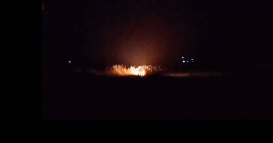 Вибух на трубопроводі у м.Азов / Скриншот з відео ГУР