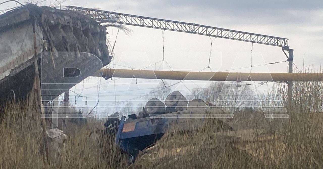 Панінський міст рухнув в місті Вязьма Смоленської області / Фото Baza