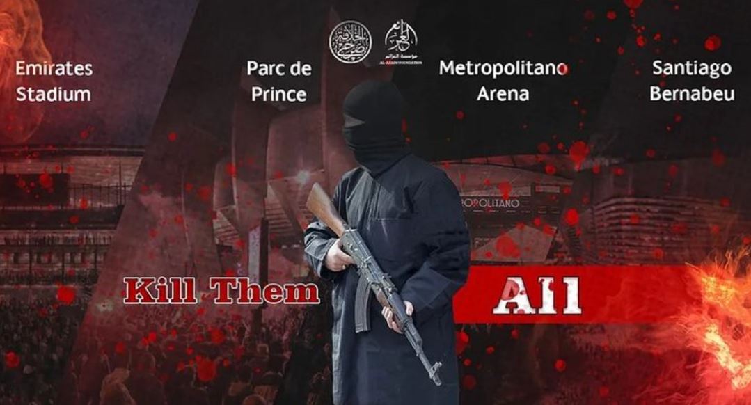 Зображення, яке розповсюджує фонд ІДІЛ перед чвертьфінальними матчами Ліги чемпіонів / Marca