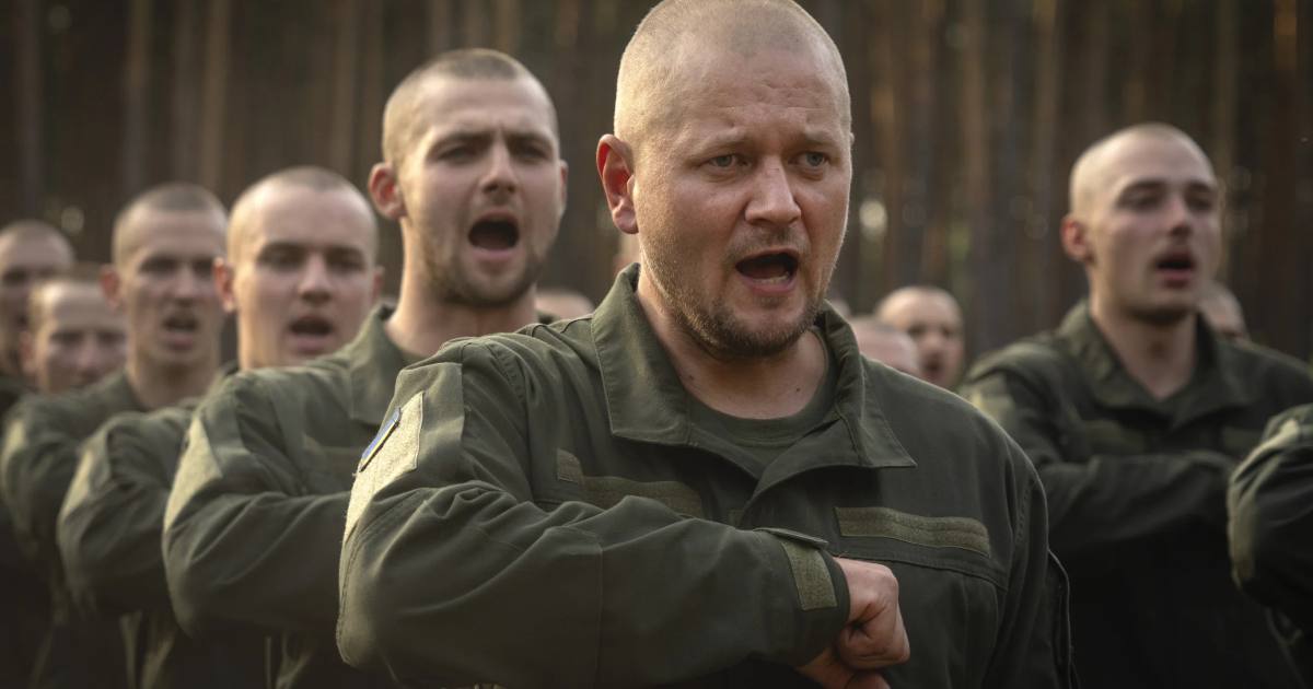 Новобранцы на военной базе под Киевом, Украина, понедельник, 25 сентября 2023 года / Фото AP