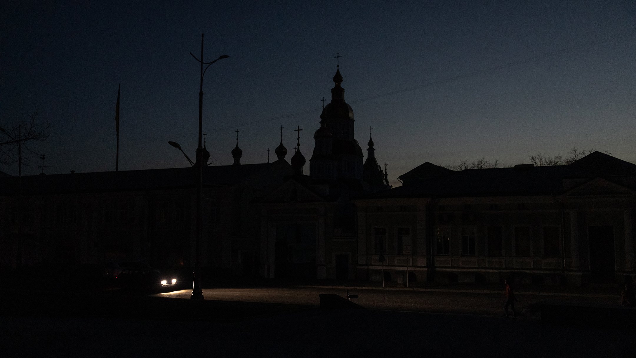 Вулиця Харкова під час блекауту / Фото: Getty Images