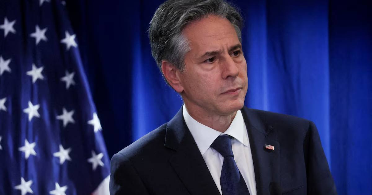 Госсекретарь США Энтони Блинкен проводит пресс-конференцию в Пекинском американском центре при посольстве США в Пекине, Китай, 19 июня 2023 года / Фото Reuters