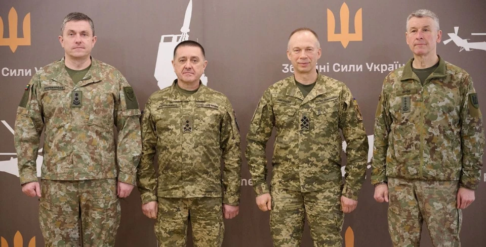 Олександр Сирський з військовим керівництвом Литви / Facebook