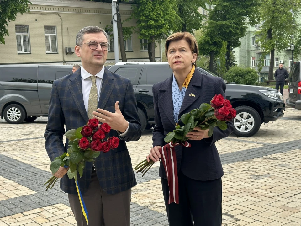 Байба Браже и Дмитрий Кулеба / Twitter