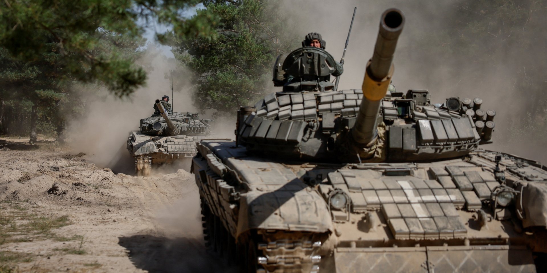 Навчання танкістів ЗСУ на півночі України / Фото: REUTERS