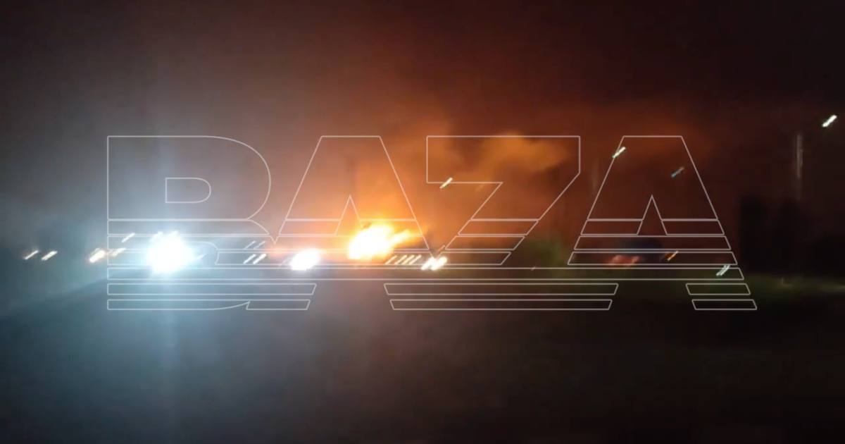 Пожежа на НПЗ у Слов'янську-на-Кубані / Скриншот відео