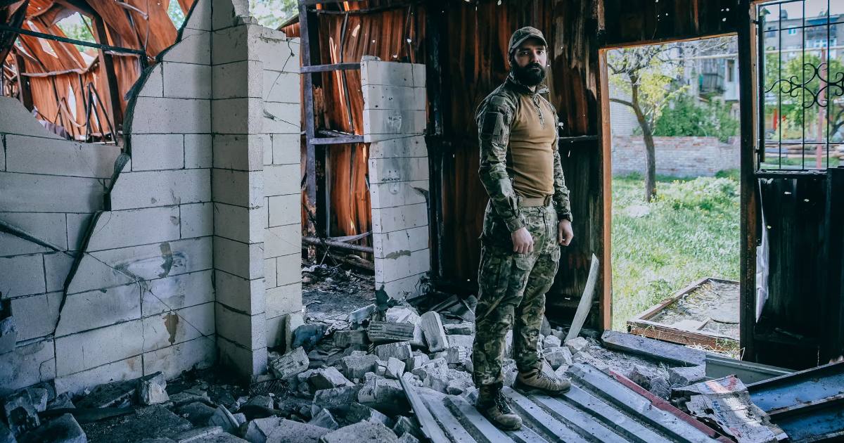 Богдан "Тавр" Кротевич, начальник штабу бригади "Азов" / Фото The Guardian