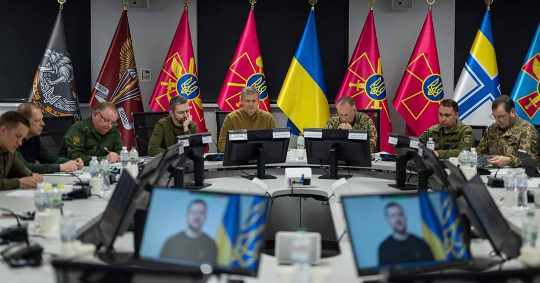 На заседании Контактной группы по вопросам обороноспособности Украины (т.н. формат Рамштайн) / Фото телеграм-канала @osirskiy 