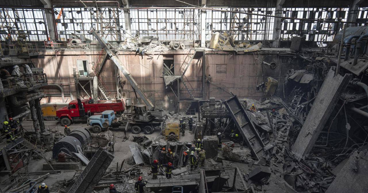 Результати удару по ТЕС 27 квітня 2024 / Фото ДТЕК