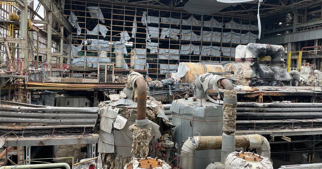 Последствия ракетных ударов РФ по ТЭЦ-5 в Харькове, апрель 2024 года / Фото Харьков