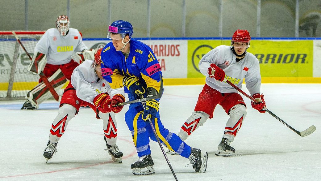 Сборные Украины и Китая по хоккею / Фото: ФХУ