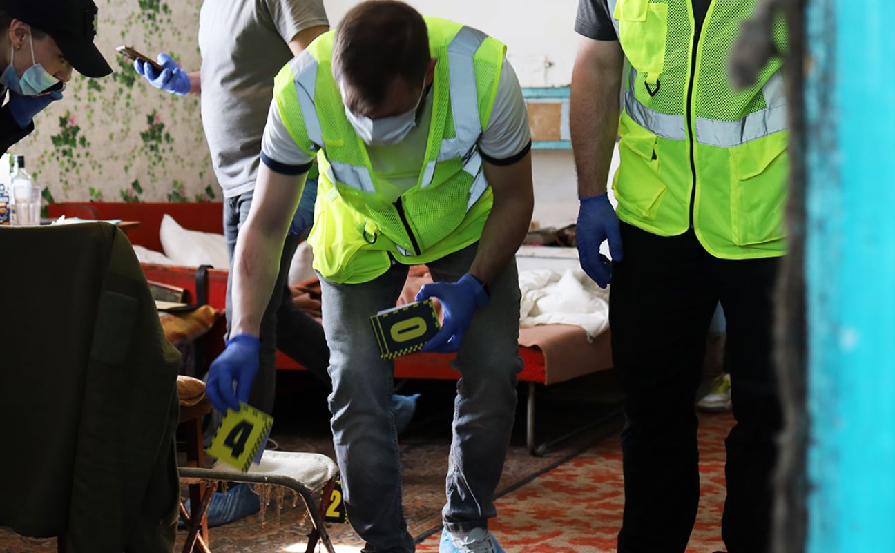 Работа следователей на месте преступления / Фото: Нацполиция