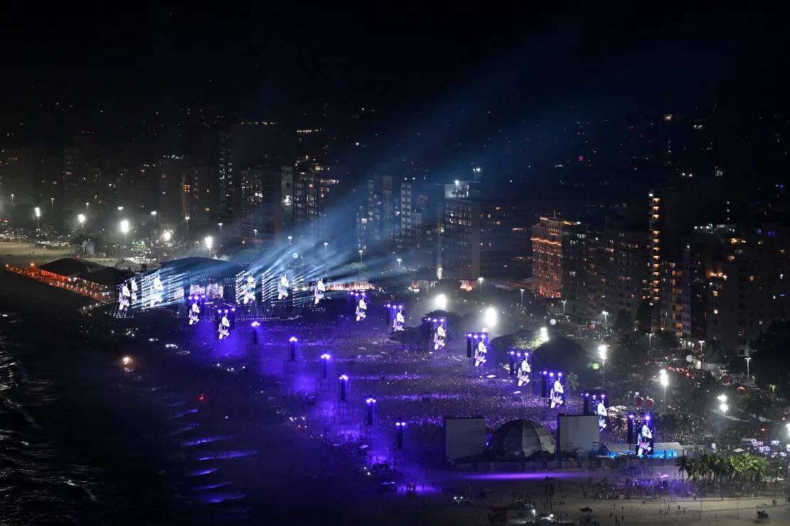 Безкоштовний концерт Мадонни на пляжі Копакабана подивилися 1,6 мільйона осіб