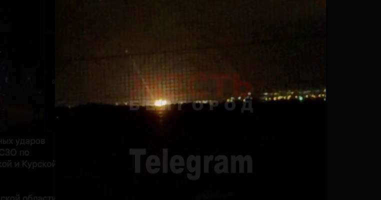 Российские военные отчитались об отражении воздушной атаки на три региона / Скриншот видео телеграм-канала @zhest_belgorod