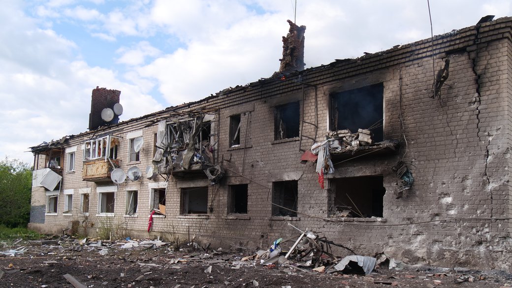 Разрушенный дом в Волчанске, Харьковская область / Фото: Суспільне