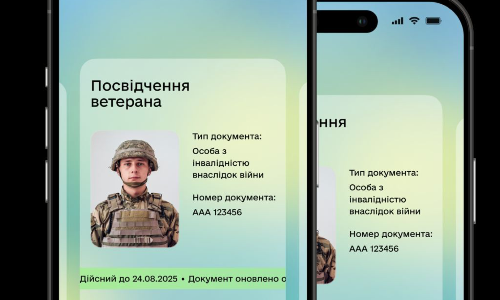 Посвідчення ветерана у застосунку "Дія" / Мінцифра