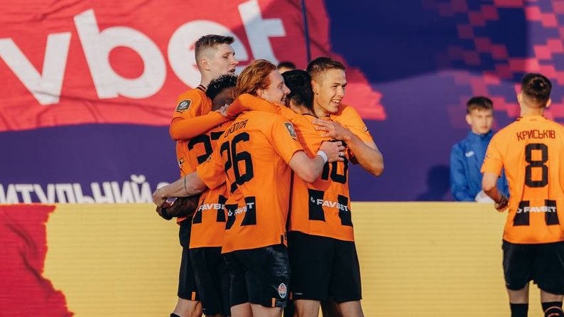 Футболисты "Шахтера" празднуют гол Даниила Сикана в финале Кубка Украины / Фото: УПЛ