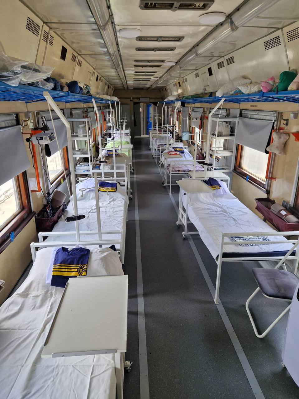 Вагон для эвакуации раненых / Фото: Укрзализныця