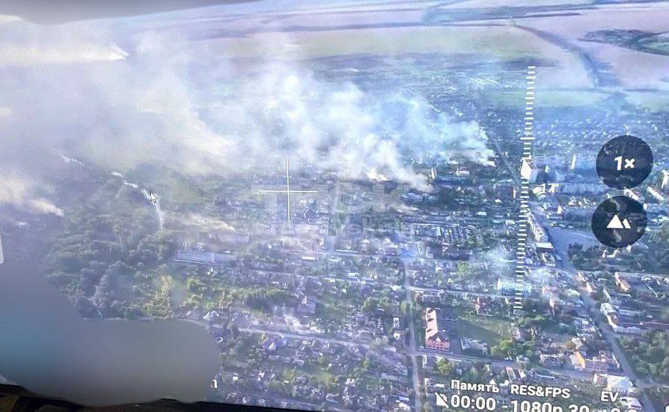 Вовчанськ під російським обстрілом / Фото з соцмереж