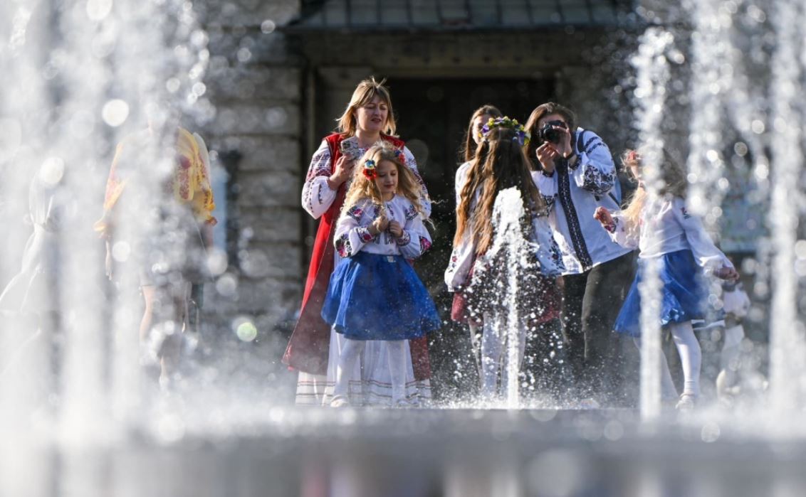 Празднование дня вышиванки во Львове / Фото: Укринформ