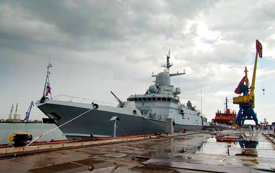 Малий ракетний корабель проєкту 22800 "Циклон"на церемонії введення в стрій, 12 червня 2023 року / Скриншот з відео