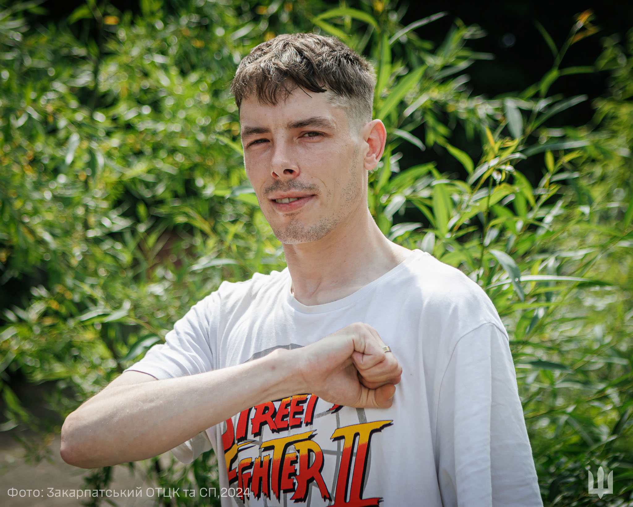 Британський доброволець Маркус Сміт  / Фото: Закарпатський ОТЦК та СП