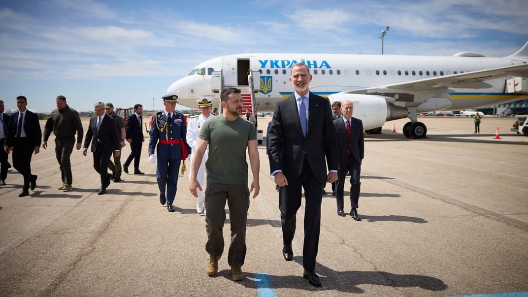 Володимир Зеленський прибув до Іспанії / ОПУ 