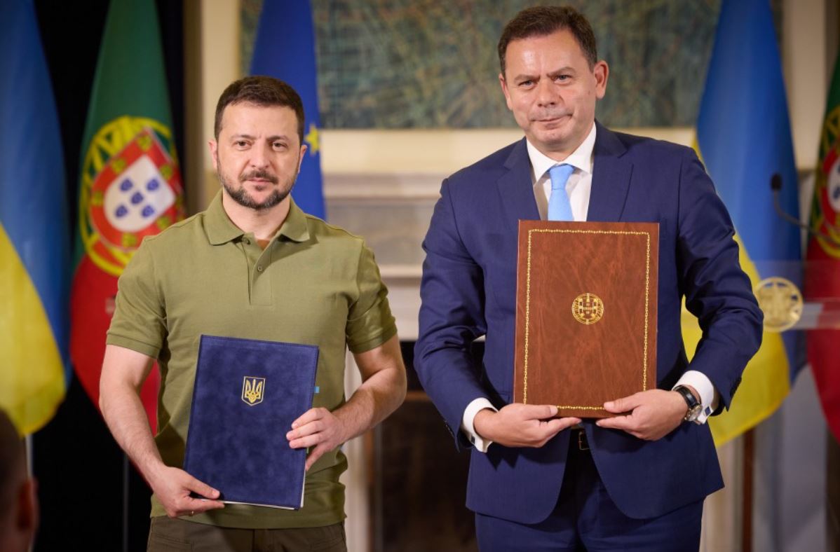 Владимир Зеленский и Луиш Монтенегру / Скриншт с видео